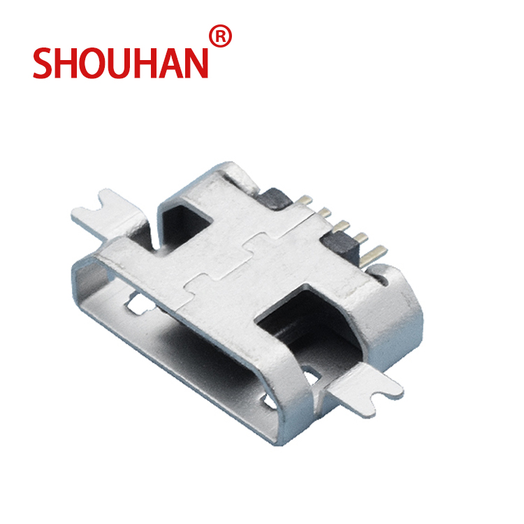 Factory source Kd2 Momentary Push Buttons - HOT SALE USB connector micro 2 pin SMD USB connector female part sink plate1.0 miniature usb socket – Shouhan