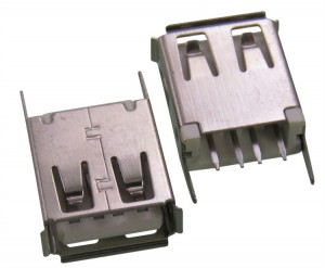 USB Female Socket Vertical 13.0 17.5 type A usb Connector