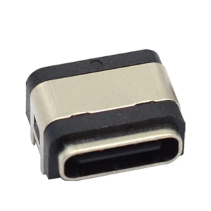 6 Pin 16 Pin USB 3.1 Connector Type-C Female IP67 IPX7 Waterproof Female Socket Rubber Ring High Current Fast Charging port
