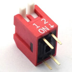 1-12 positions 2.54mm pitch dip switch straight insert flat code dial switch