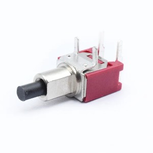 Toggle switch 4 bend pin miniature momentary toggle switch red one with black button