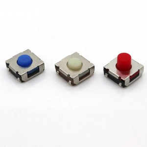 Tact Switch Silicone light touch switch blue white red button metal base Factory price