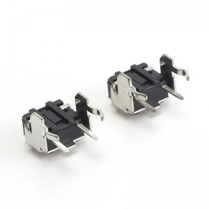 Tact Switch 2 pins on side 6x6x9 mm micro tactile switch black base with metal frame