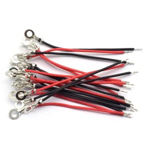 AWG gauge red black pure copper battery Inverter wiring harness cable assembly connector custom length