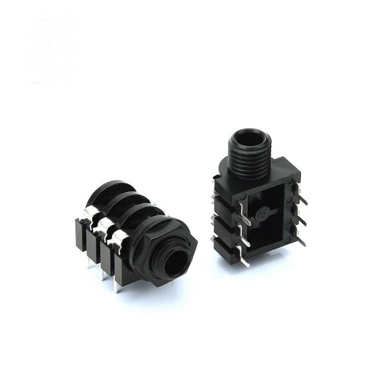 6.35mm stereo jack socket 2Poles PCB Panel Mount 4 Pin 1/4″ 6.35mm Female Socket Featured Image