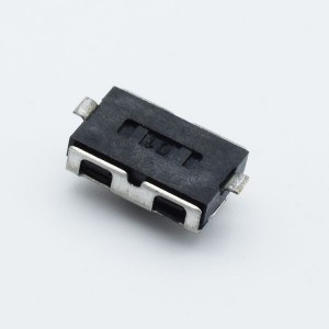 TS4625A2P 4x6x2.5mm smd micro push button tact switch black silicone button 50mA 12VDC