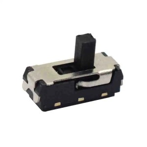 mini slide switch MSK12D18G2 2 position 3 Pin micro slide switch with black handle height 2 mm support customization