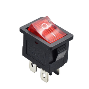 Rocker switch KCD117-4P 6A 250V with led light 4 pin two position on-off switch