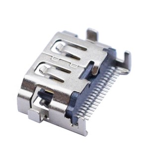 AF180 degree sunking plate H2.0mm enclosure plug-in pin H-D-M-I female connector