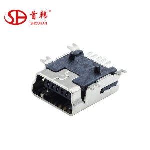 5P SMD Mini usb female connector
