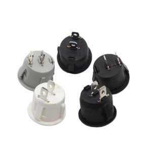 Mounting hole 20mm series switch with light 2 Pin on-off Round Rocker Switch