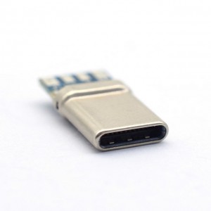 usb c connector 24 pin type male electrical connector socket