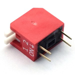 1-12 positions 1.27/2.54mm dip switch straight insert flat code dial switch