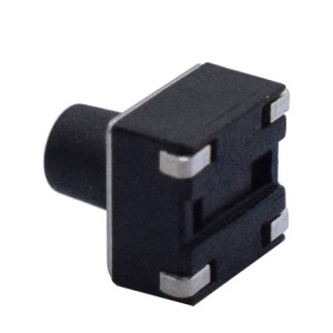 50mA DC12V momentary 6*6 bend silicone push button micro smd tact switch