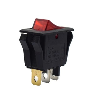 KCD6 3 pin rocker switch 15A 250VAC/20A 125VAC on off rocker switch with LED push button boat switch