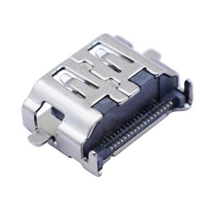 H-D-M-I PCB female connector 19PIN type SMT Hd video plug sinking board 2.0mm