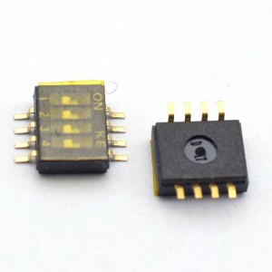 original recessed slide 2/4/6/8 position black 1.27mm 3 4 PIN SMD slide type dip switch