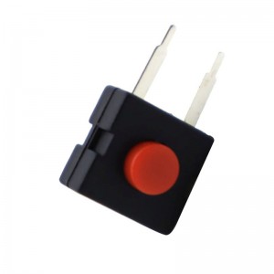 Hot Sale Tact Switch 12x12x9.5 Side Press 2 Pin DIP Red Round Push Button tactile switches 12*12*9.5