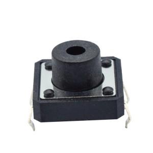 TS16-1212-95-BK-260-SMT-TR DC 12V 50mA DIP Tact Switch 12*12 Custom Height Round Head With Hole Tactile Switches