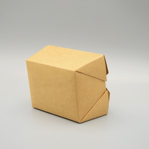 Eco-Friendly Durable Kraft Paper Clasp Boxes for Fast Food Packaging