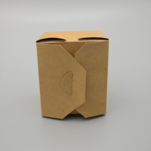 Eco-Friendly Durable Kraft Paper Clasp Boxes for Fast Food Packaging