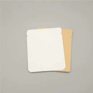 PLA White Kraft Paper Environmentally Friendly Three Sided Sealing Bag New Choice For High-Quality Packaging