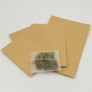 Vintage Style Yellow Kraft Paper VMPET Three Sided Sealed Bag, Preferred For Brand Packaging