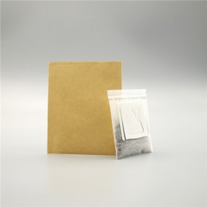 Vintage Style Yellow Kraft Paper VMPET Three Sided Sealed Bag, Preferred For Brand Packaging