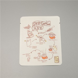 Professional Grade White Kraft Paper VMPET Three Sided Sealing Bag New Choice for Food Packaging