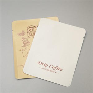 Professional Grade White Kraft Paper VMPET Three Sided Sealing Bag New Choice for Food Packaging