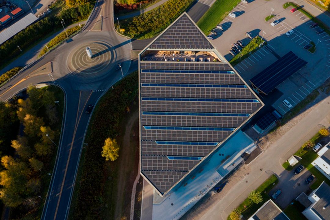 Meet the positive energy power station with a façade and roof that generate energy
