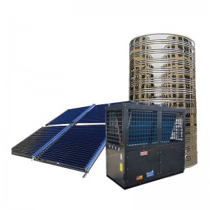 Solar Thermal Hybrid Heat Pump Hot Water System for Factory
