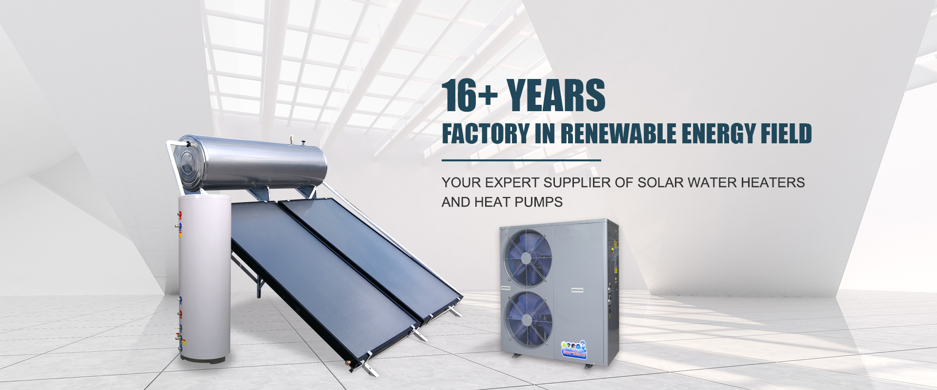solar water heater and heat pump