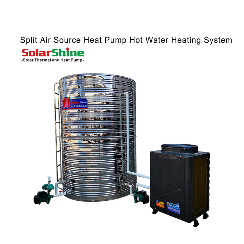 China High Quality Commercial Heat Pump Water Heater Suppliers –  Split Commercial Air Source Heat Pump Water Heating Systems – solarshine