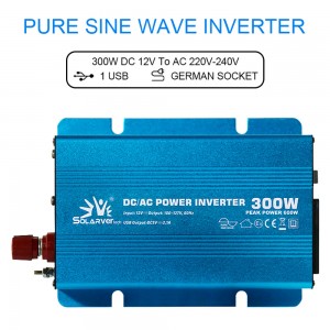 300W 12 Volt 24 Volt Dc To Ac 220 Volt Pure Sine Wave Power Inverter