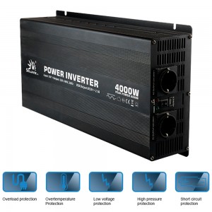 4000W DC to AC Power Inverter 12V/24V/48V to 110V/230V Modified Sine Wave