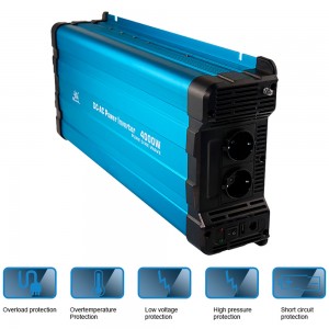 4000W 12V 24V 48V Dc To 110V 220V Ac Pure Sine Wave Power Inverter For Home