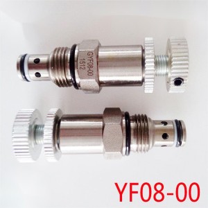 Valvola di pressione dell'olio di sicurezza con regolazione della pressione YF08-00