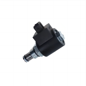 Excavator solenoid valve hydraulic pump 12V 25/974628 threaded cartridge valve Hydraulic valve