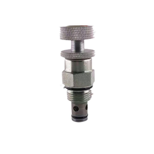 Manually adjustable flow control hydraulic valve NV08