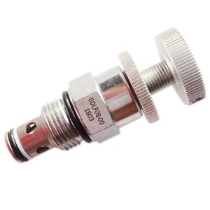 Adjustable plug-in pressure relief check valve DLF08-00