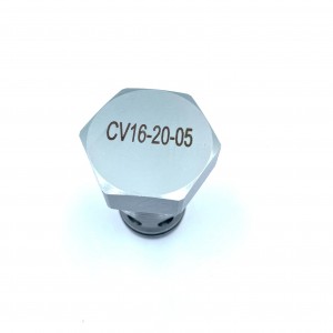 Hydraulic threaded cartridge check valve CV16-20-05 flow valve
