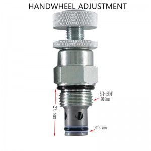 Hydraulický jednosmerný škrtiaci ventil LFC-08 uzatvárací ventil automobilovej zadnej dosky ventil na reguláciu prietoku DLF-08 je možné nastaviť manuálne.