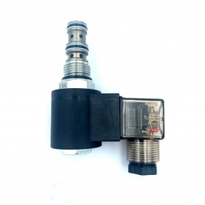 klep cartridge screw hidrolik DHF08-233 dua-posisi tilu arah ngabalikeun klep solenoid SV08-33