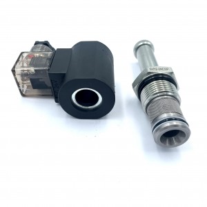 Hydraulic solenoid valve threaded cartridge pressure e tšoereng valve SV12-2NCSP