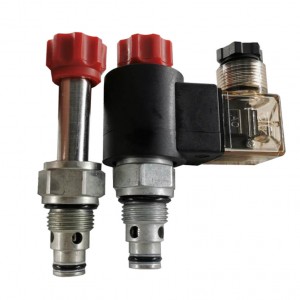 Insert a hydraulic solenoid valve into the normally open solenoid valve SV6-08-2N0SP thread