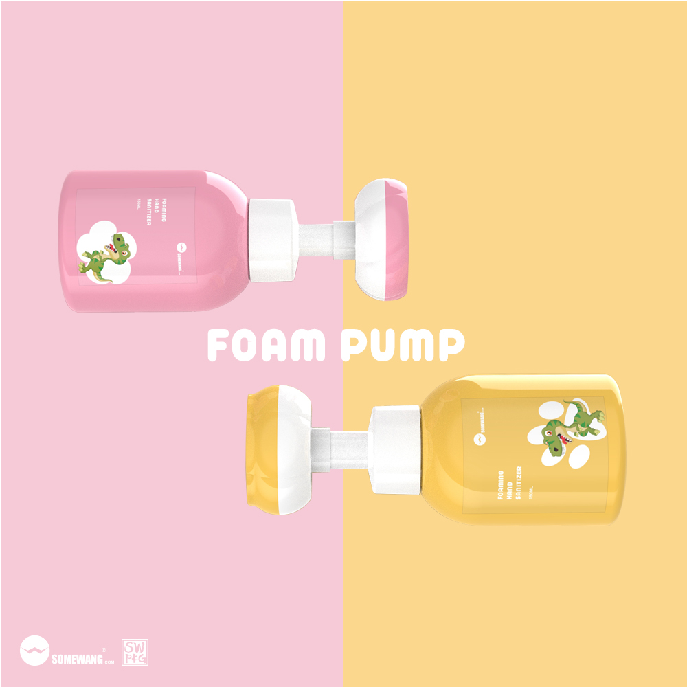 ODM Lotion Pump Cap Quotes –  40mm 40/410 cosmetic foam bottle pump flower & cat-pad shape mousse foam pump for hand wash – SOMEWANG