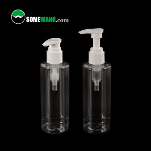 250ML Cosmetic PET Plastic Flat Shoulder Bottle Empty Cosmetic Lotion Bottle