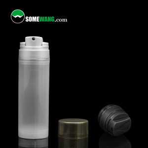 35ml 50ml 75ml 100ml 120ml 150ml 200ml Wholesale plastic clear cosmetic airless bottle with black pump 30ml