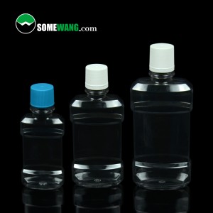 SOMEWANG High Quality 100ml/250ml/500ml Oral Care Plastic Bottle PET Mouthwash Bottle